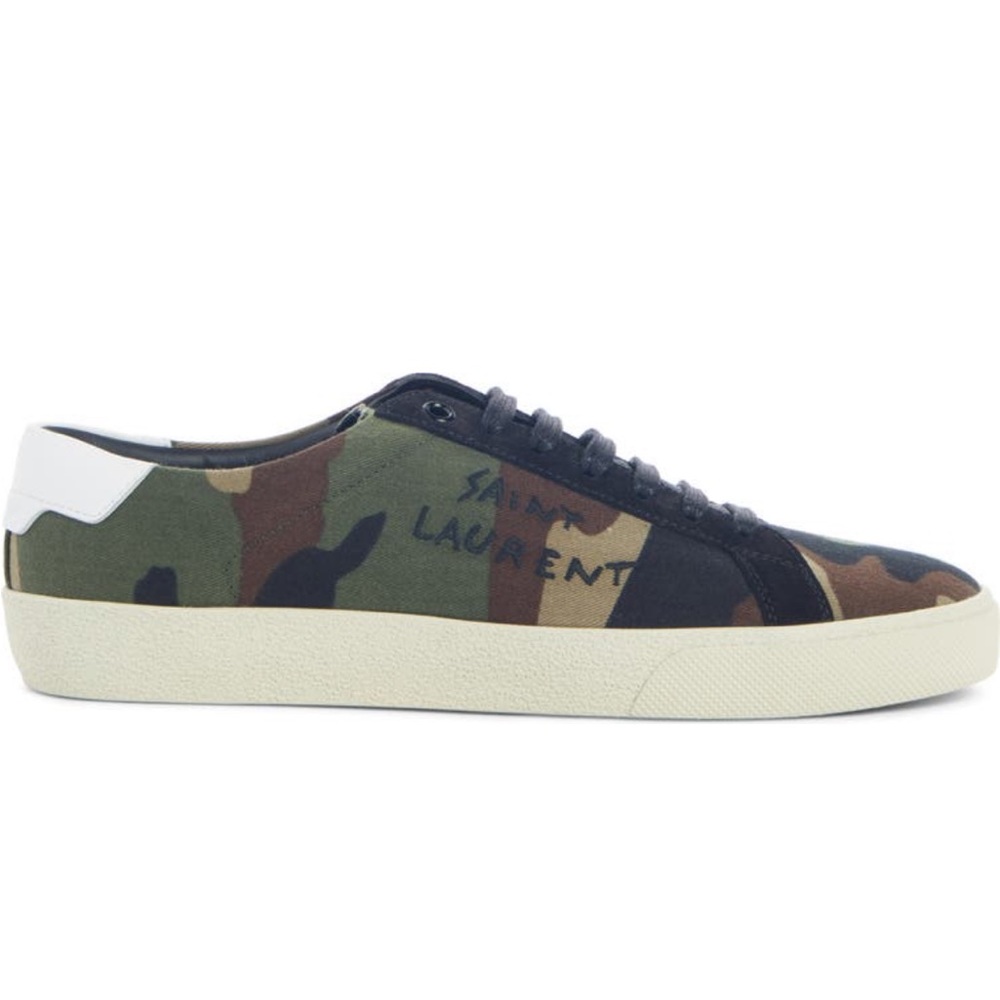 Saint Laurent Court Classic Lace-Up Sneaker